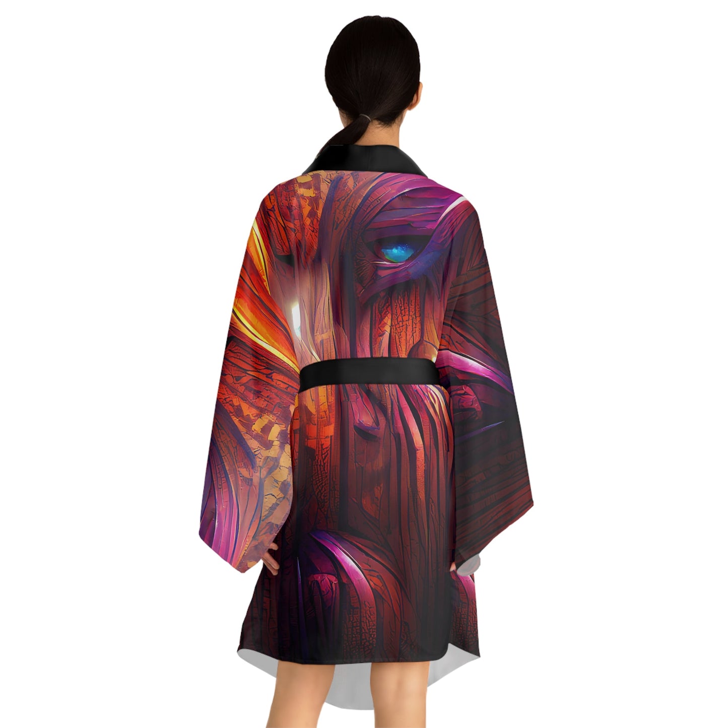 Hardwood - Womens Long Sleeve Kimono Robe