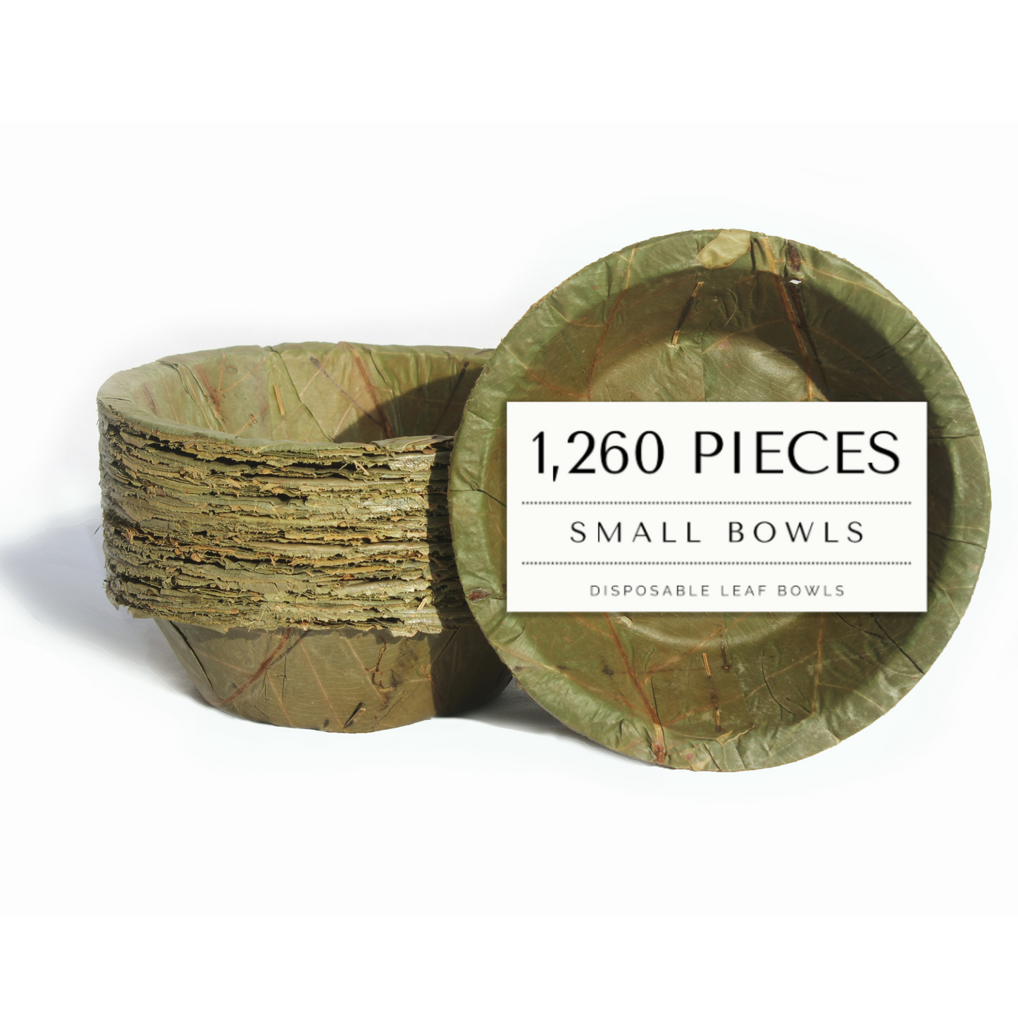 Small Disposable Leaf Bowls - 15cm / 6 inch diameter