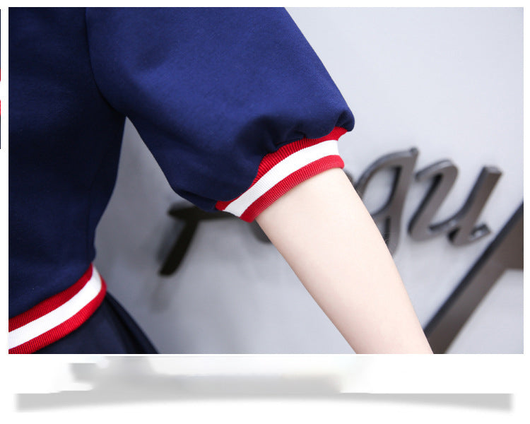 Slim Slimming Fake Two A-Line Dress Women