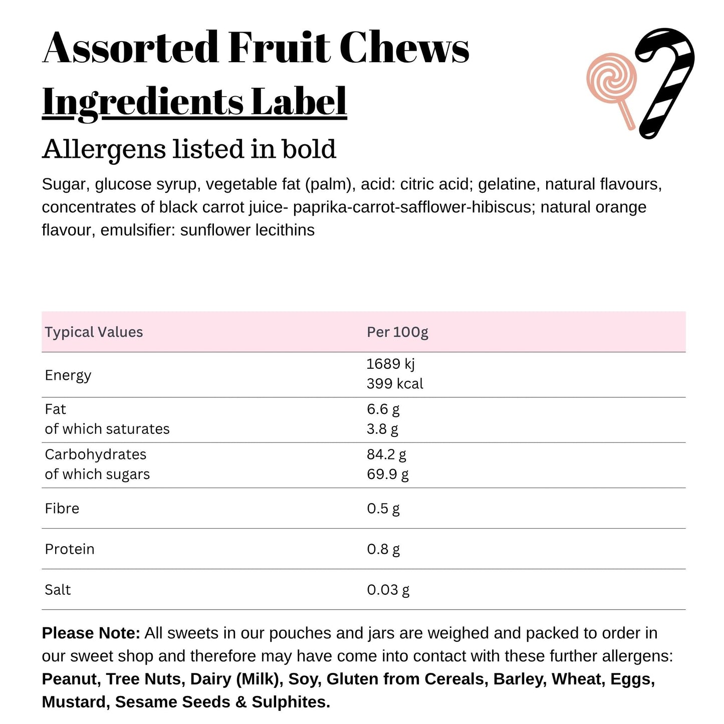 Assorted Fruit Chews