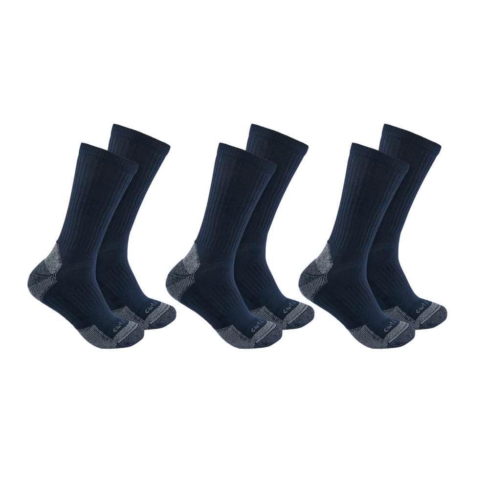 Carhartt SC6203 Midweight Cotton Blend Crew Sock 3 Pack
