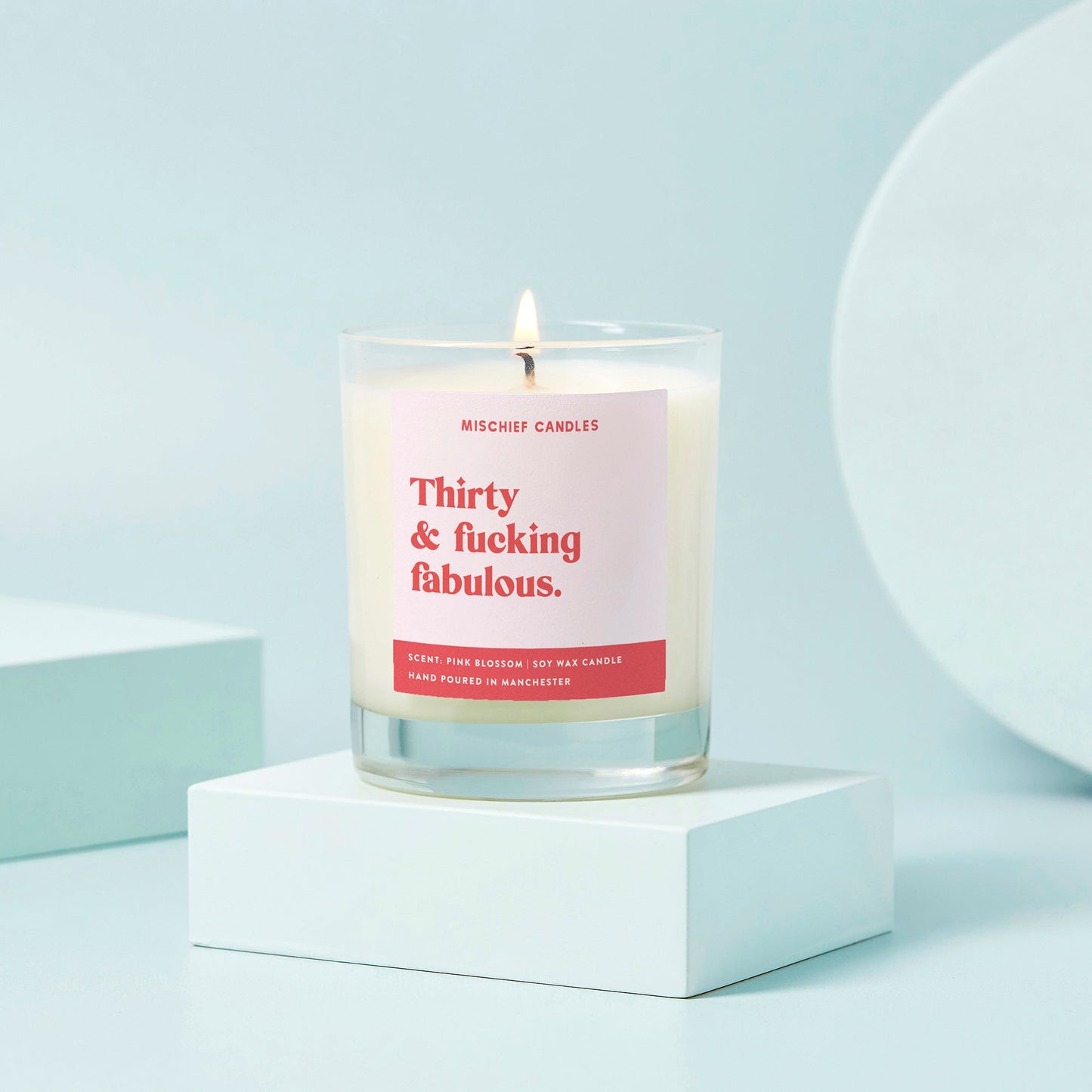 30th Birthday Gift Funny 30th Birthday Candle Thirty & Fabulous