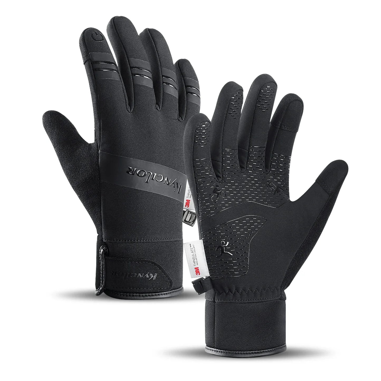 Outdoor Winter Cycling Gloves Touch Screen Motorcycle Gloves Windproof Sports Riding Ski Gloves Waterproof 3M Running Gloves