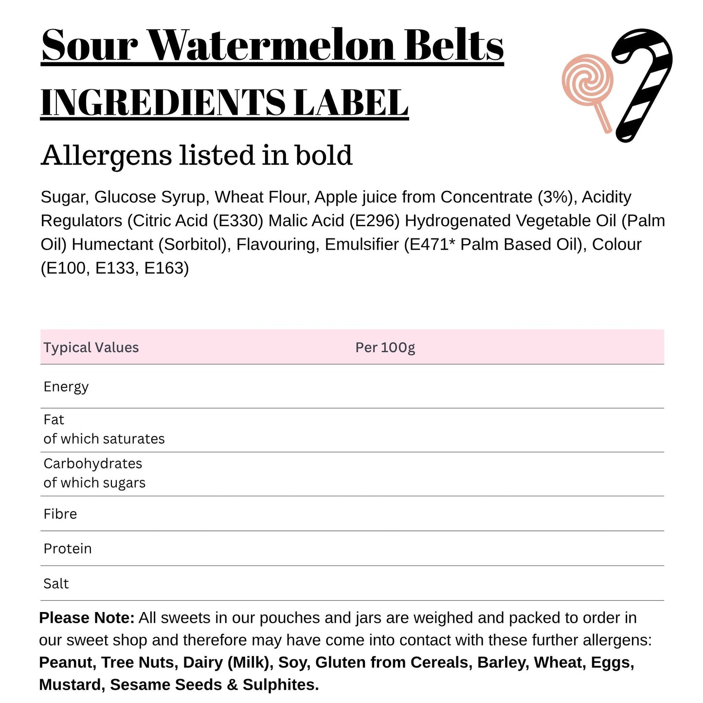 Sour Watermelon Belts