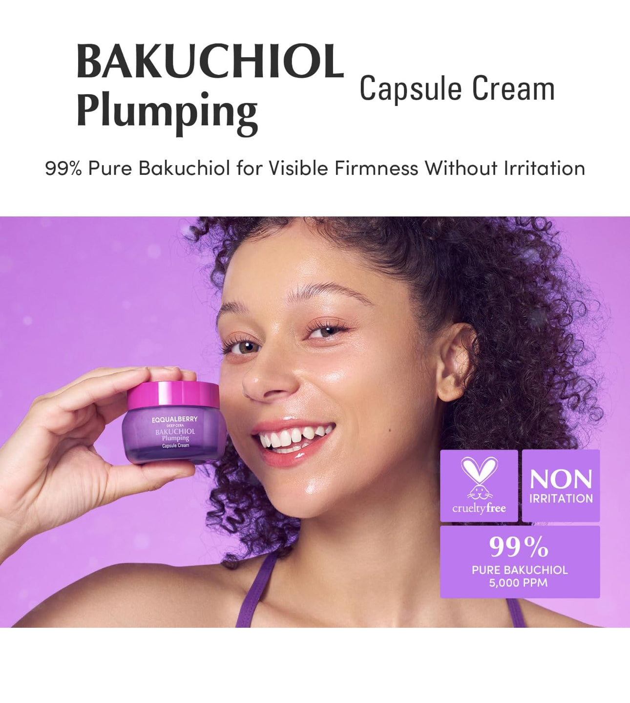 EQQUALBERRY Deep Cera Bakuchiol Plumping Capsule Cream  50ml