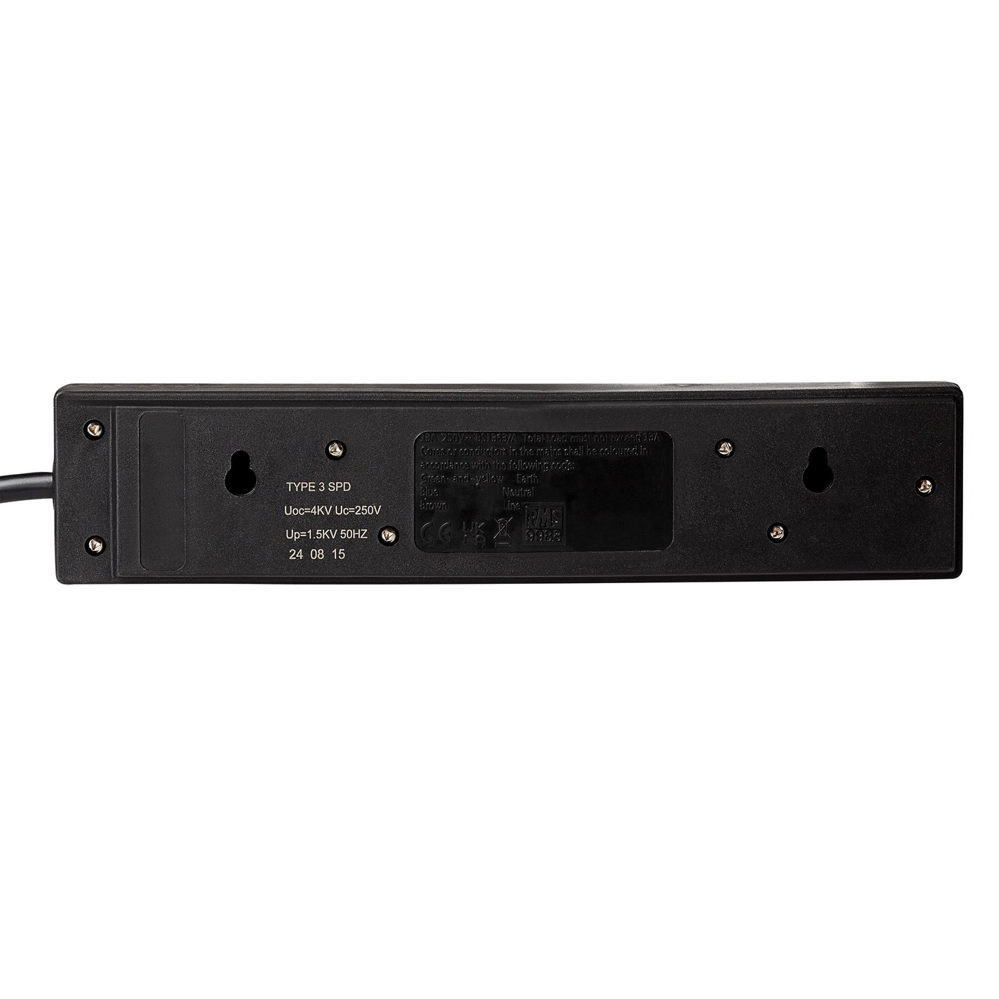 Maplin 2m 4 Socket Extension Lead with Surge Protection
