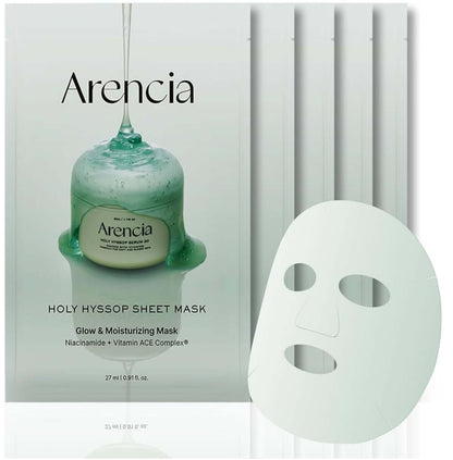 Arencia Holy Hyssop Sheet Mask 5 Pack