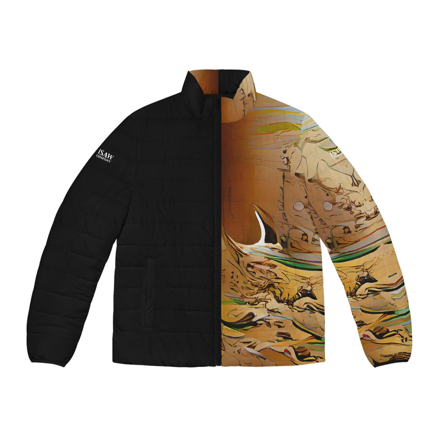 Half Black Half Gāolàng - Mens Puffer Jacket