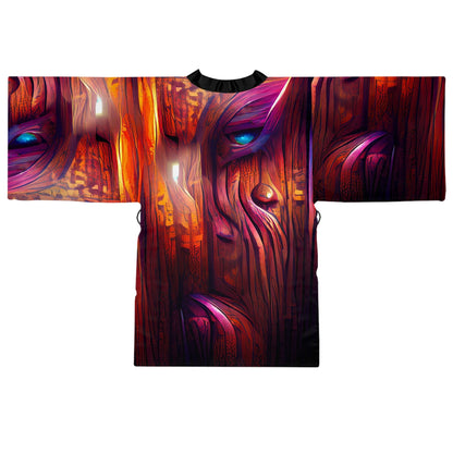 Hardwood - Womens Long Sleeve Kimono Robe