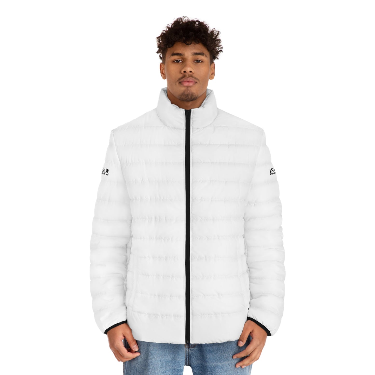 iSAW Mens White Puffer Jacket