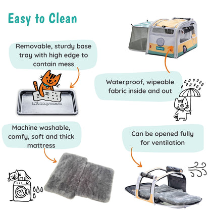 SUNNY RAMBLER - KITTYRAMA CAT CARRIER & HIDEAWAY