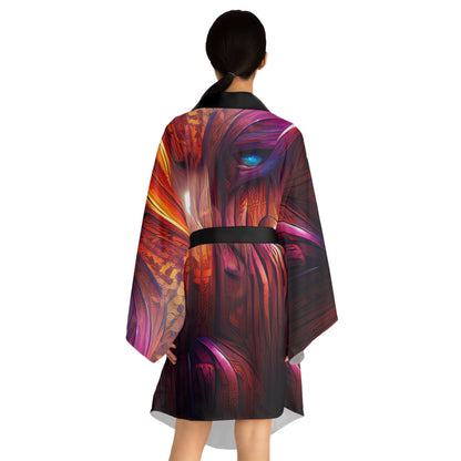 Hardwood - Womens Long Sleeve Kimono Robe