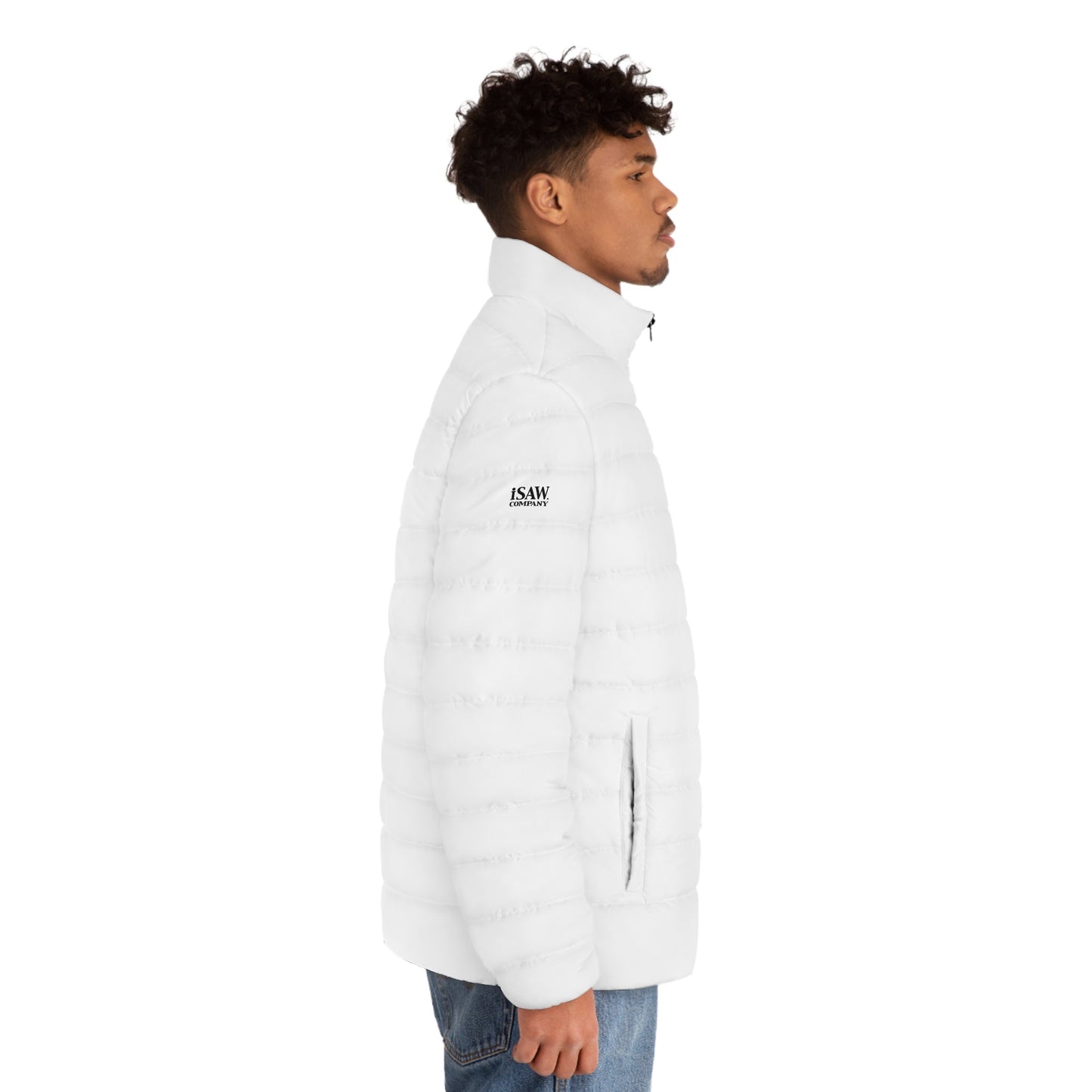 iSAW Mens White Puffer Jacket