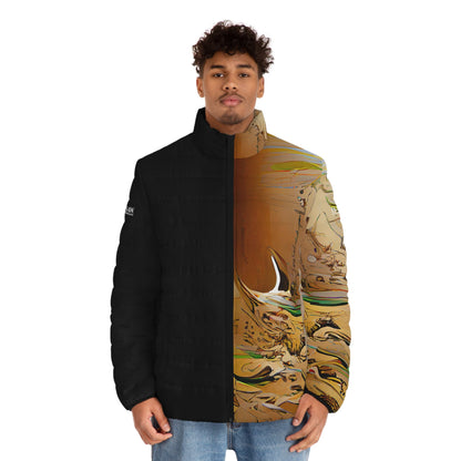 Half Black Half Gāolàng - Mens Puffer Jacket
