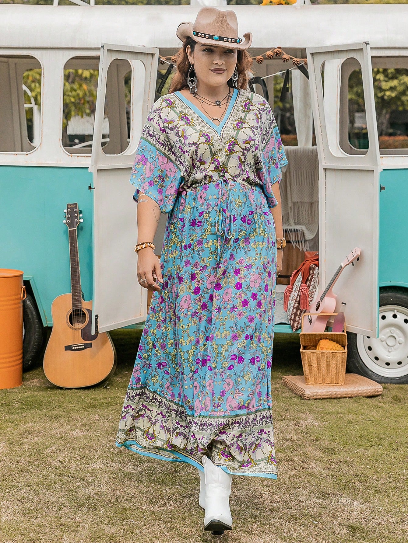 Bohemian Leisure Vacation Women's Full-length Dress