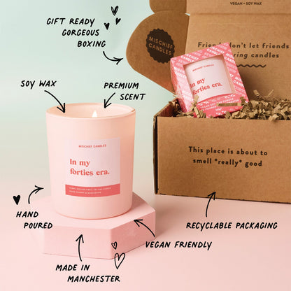 40th Birthday Gift Funny 40th Birthday Gift Candle Forties Era