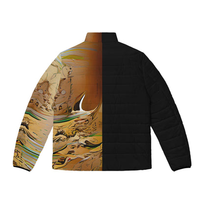 Half Black Half Gāolàng - Mens Puffer Jacket