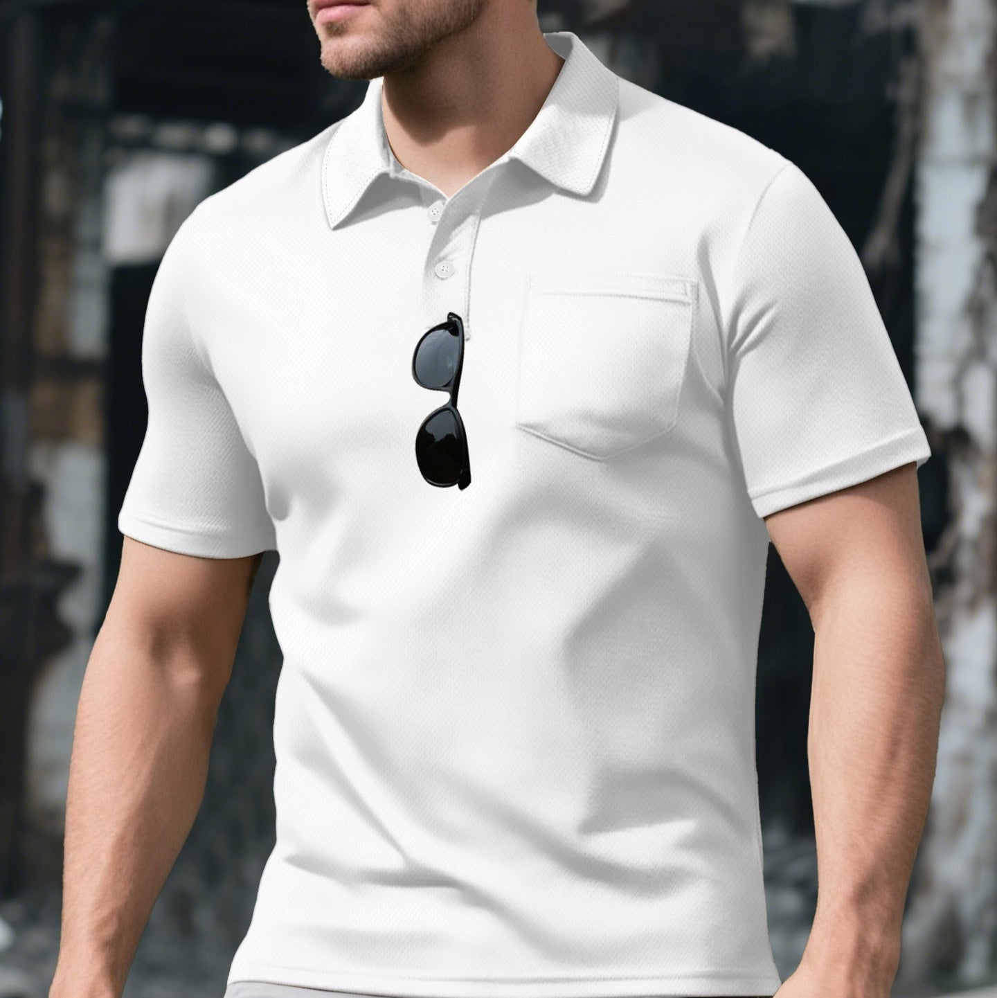 Men's Loose Short Sleeve Lapel Sport Casual