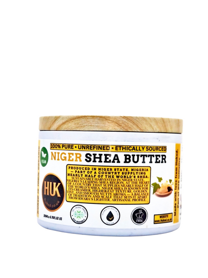 Raw Unrefined Shea Butter 200ml - Organic