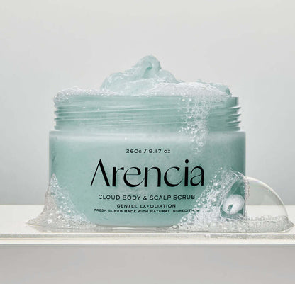 Arencia Fresh Cloud Body & Scalp Scrub-White Tea & Neroli