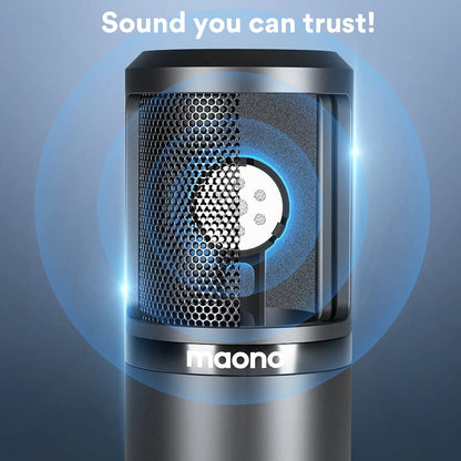 Maono XLR Cardioid Professional Vocal Studio Microphone with Boom Arm Kit