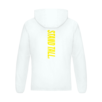 Soft Hooded Sports Jacket - Stand Tall - Yel/wht/blk/gry