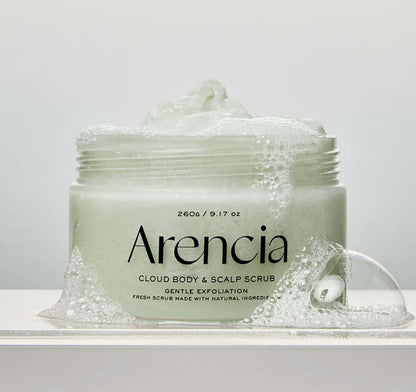 Arencia Fresh Cloud Body & Scalp Scrub-French Mint & Lily