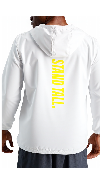 Soft Hooded Sports Jacket - Stand Tall - Yel/wht/blk/gry