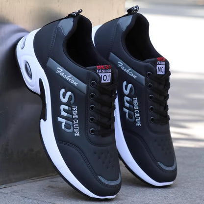 Autumn And Winter Leather Waterproof Shoes Non-slip Breathable Plus Size Men