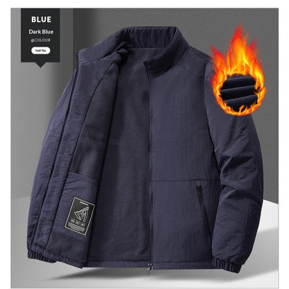 Mens Casual Padded Stand-collar Sports Jacket