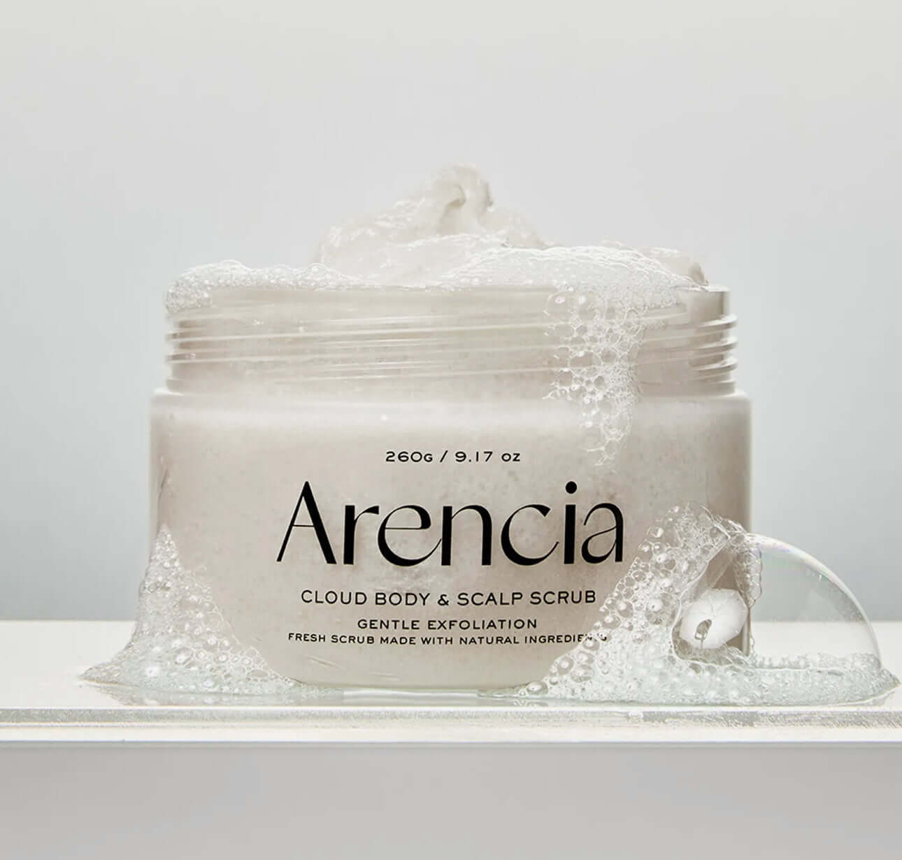 Arencia Fresh Cloud Body & Scalp Scrub-Lavender & Pear