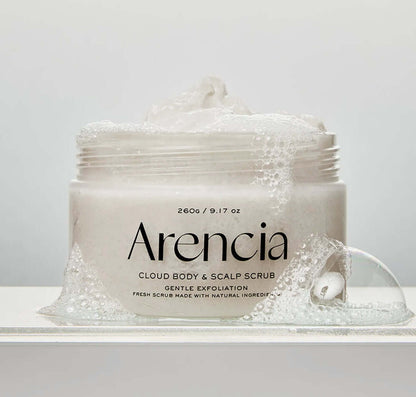 Arencia Fresh Cloud Body & Scalp Scrub-Lavender & Pear
