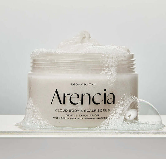 Arencia Fresh Cloud Body & Scalp Scrub-White Tea & Neroli