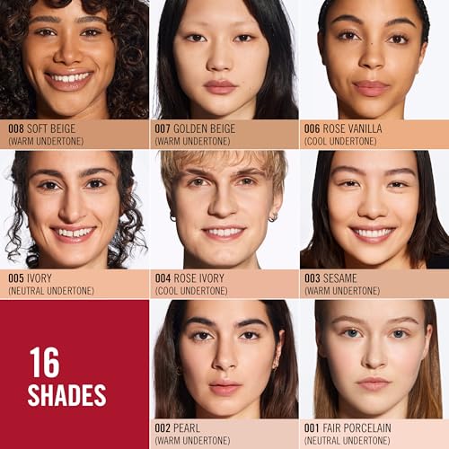 Rimmel Lasting Finish 25 HR Compact Foundation 001 Fair Porcelain, Matte Buildable Coverage, Powder-to-Cream, Anti-Pollution Shields, SPF 20, Hyaluronic Acid, Waterproof, Hides Imperfections