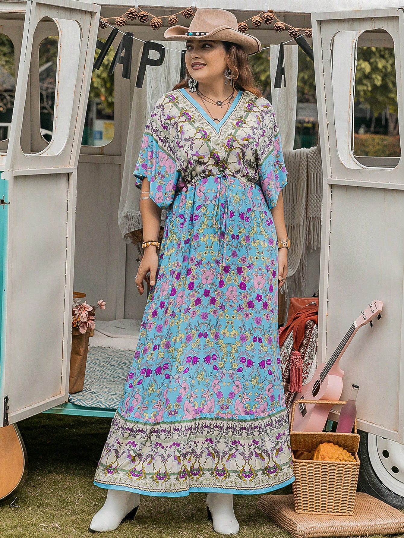 Bohemian Leisure Vacation Women's Full-length Dress