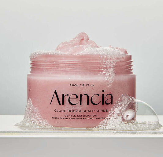Arencia Fresh Cloud Body & Scalp Scrub-Lavender & Pear