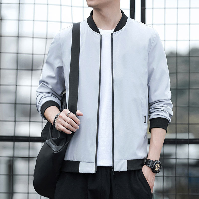 New Mens Casual Long Sleeve Jacket For Spring And Autumn