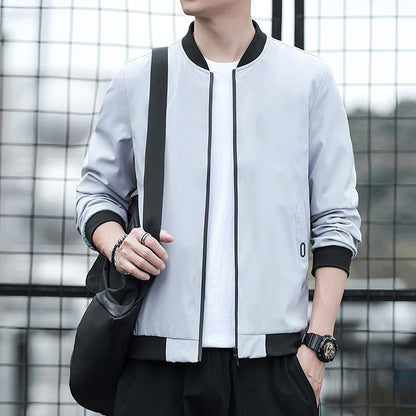 New Mens Casual Long Sleeve Jacket For Spring And Autumn