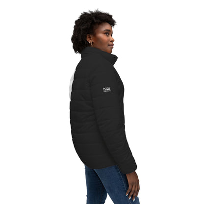 Half Black Half White - Womens Puffer Jacket