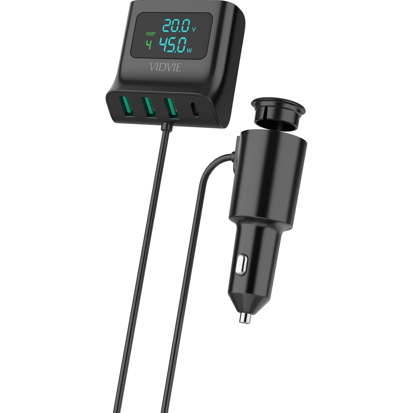 VIDVIE CC527 Multifunctional USB Expansion and Car Charger