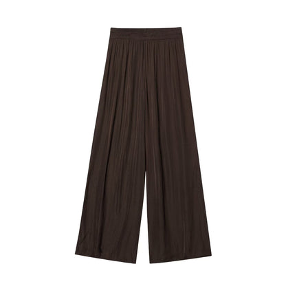 Women's Comfortable All-match Casual Stretch Waist Wide Leg Pants