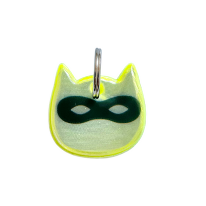KITTYRAMA YELLOW NINJA CAT CHARM – Reflective, Safe, High Visibility