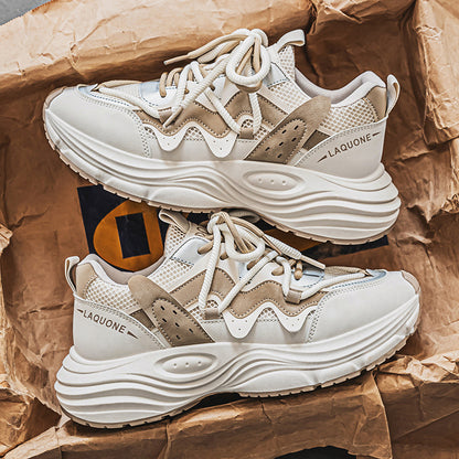 Breathable Casual Running Dad Shoes With A Thick Sole For Teens