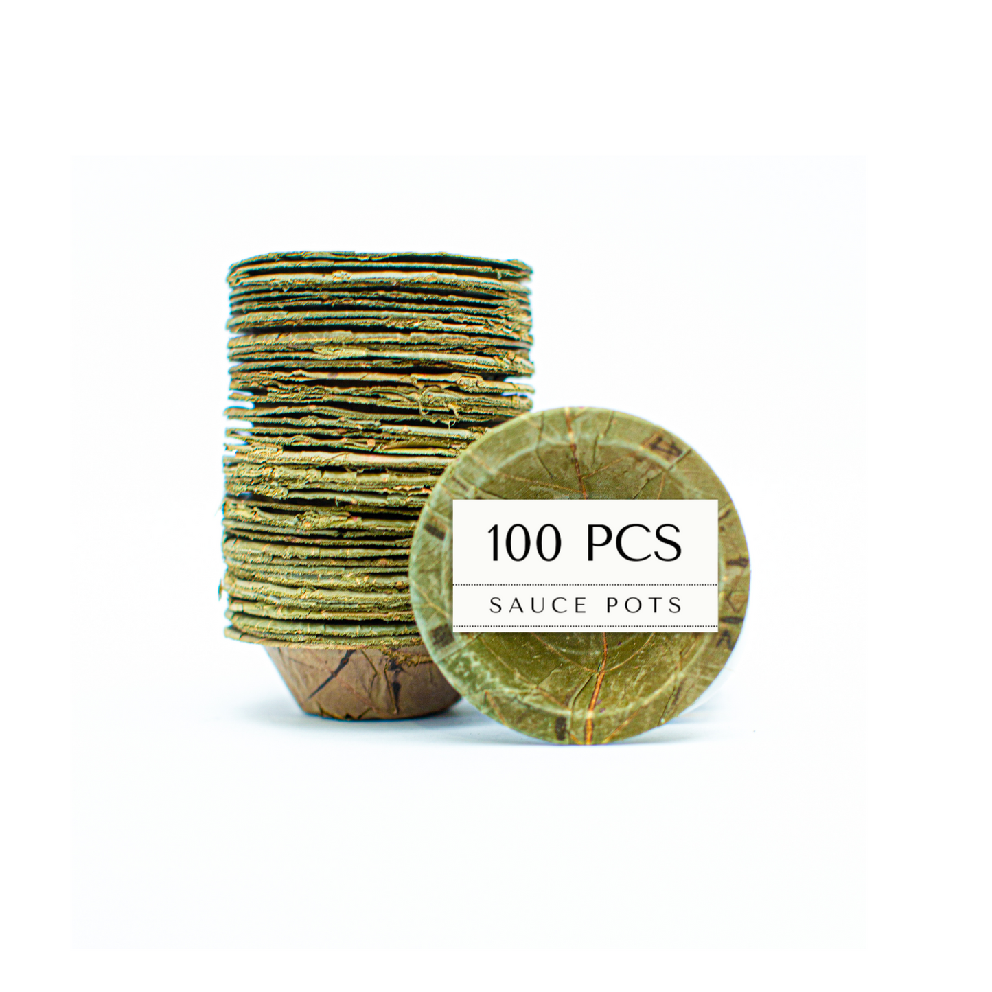 Mini Sal Leaf Sauce Pots - 7cm / 2.5 inch diameter