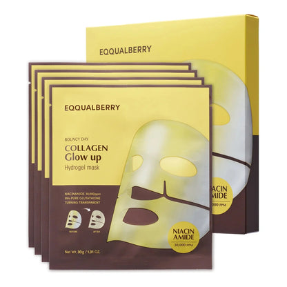EQQUALBERRY PDRN Collagen Hydrogel Face Masks