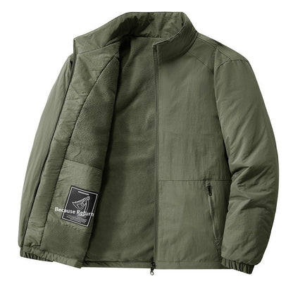 Mens Casual Padded Stand-collar Sports Jacket
