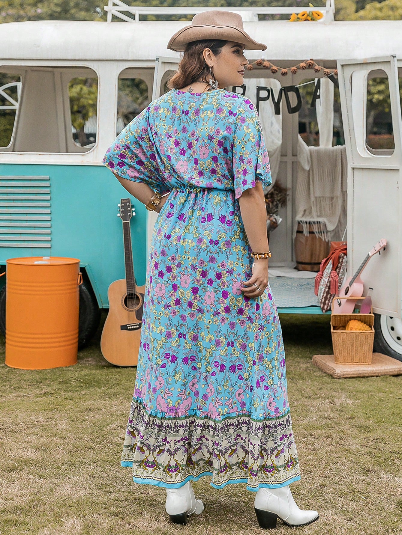 Bohemian Leisure Vacation Women's Full-length Dress