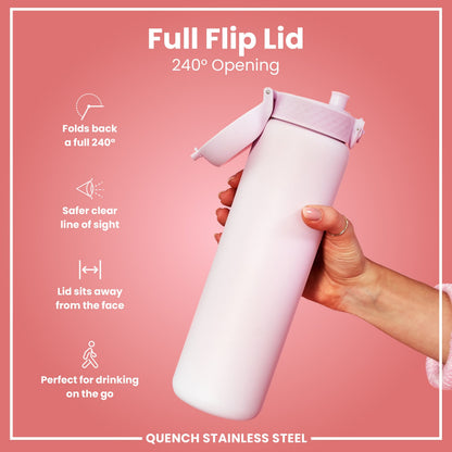 Leak Proof 1 Litre Water Bottle, Stainless Steel, Lilac Dusk, 1L