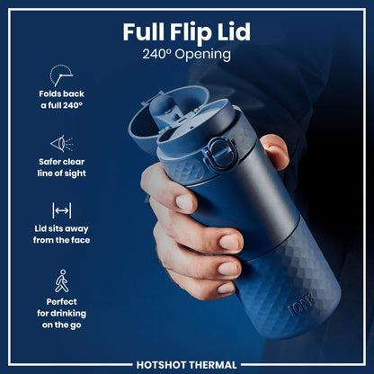 HotShot Leak Proof Insulated Cup, Travel Mug, Ash Navy, 360ml (12oz)