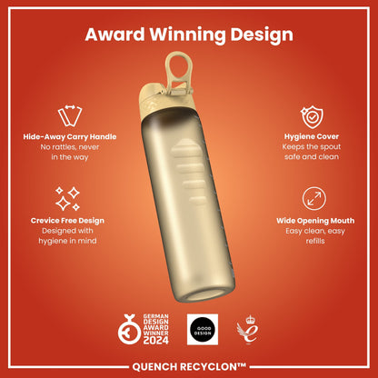 Leak Proof 1 litre Water Bottle, Recyclon, Desert, 1L